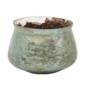 Antique Roman Glass Iridescent Bowl