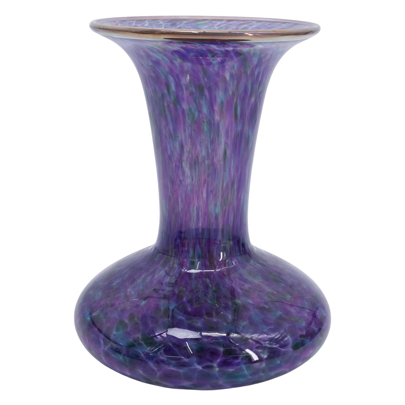 Signed Art Glass Studio Vase (1 of 7)
