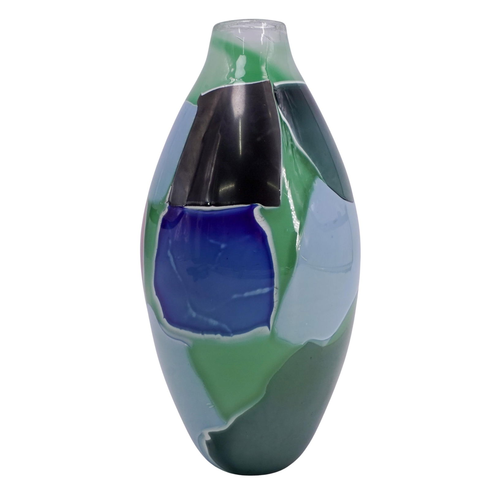 James R Wilbat Patchwork Art Glass Vase (1 of 6)