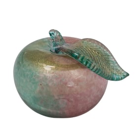 Murano Art Glass Gold Fleck Apple