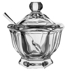 Baccarat Crystal Jar With Spoon