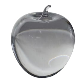 Tiffany & Co. Crystal Apple Paperweight