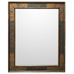 Vintage Carved Gilt Lacquered Wood Mirror