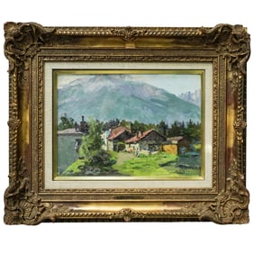 Mikhail Arkadievich Suzdaltsev (Russian. 1917-1998) "Tatra Mountains" Oil Painting