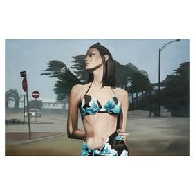 Signed "Hurricane Katrina" Giclée On Canvas