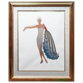 Erté (Russian/French 1892-1990) "Diva II" Serigraph