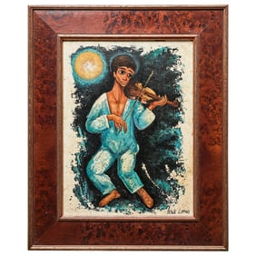 Harold Lippman Oil on board Painting