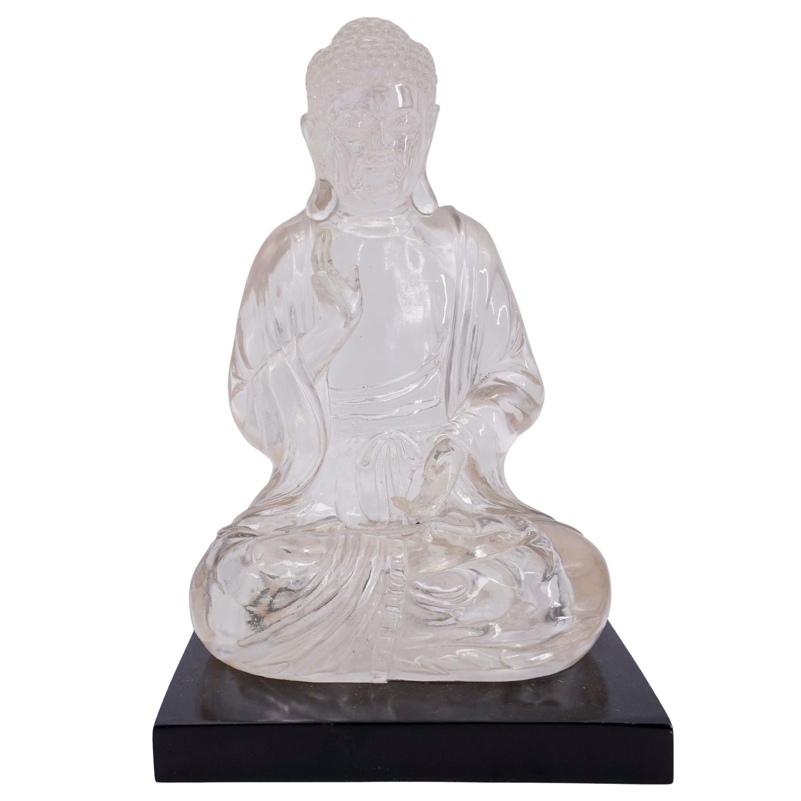 Vintage Lucite Statue of a sitting Buddha (1 of 6)
