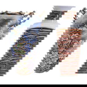 (2pc) Nippon Morage & Georges Briard "Tiger eye" Porcelain Vases: (2pc) Nippon Morage & Georges Briard "Tiger eye" Porcelain Vases20th century , Japan , China.2pc Antique Oriental Large Vases: Two Japanese - Nipon Morage , Georges Briard "Tiger eye" Vases and Japane