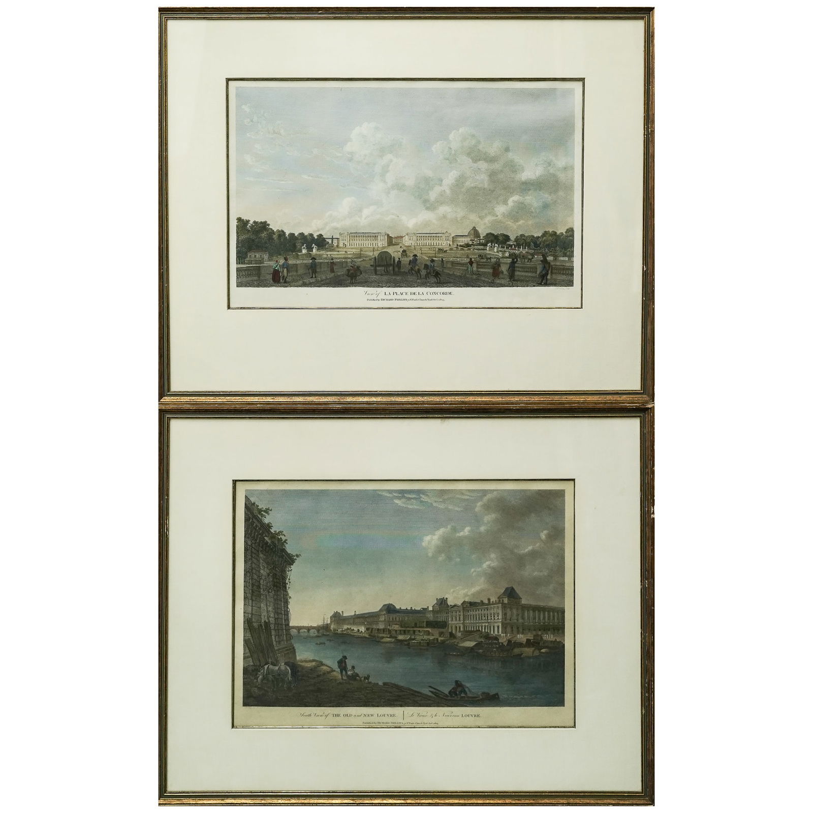 (2pc) Richards Philips Hand Colored Lithographs (1 of 6)