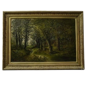 John Westall (British, active 1873-1893) Landscape Oil Painting