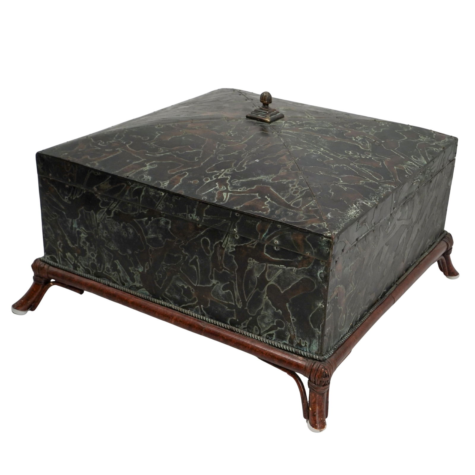 Maitland Smith Acid Etched Brass Box (1 of 8)