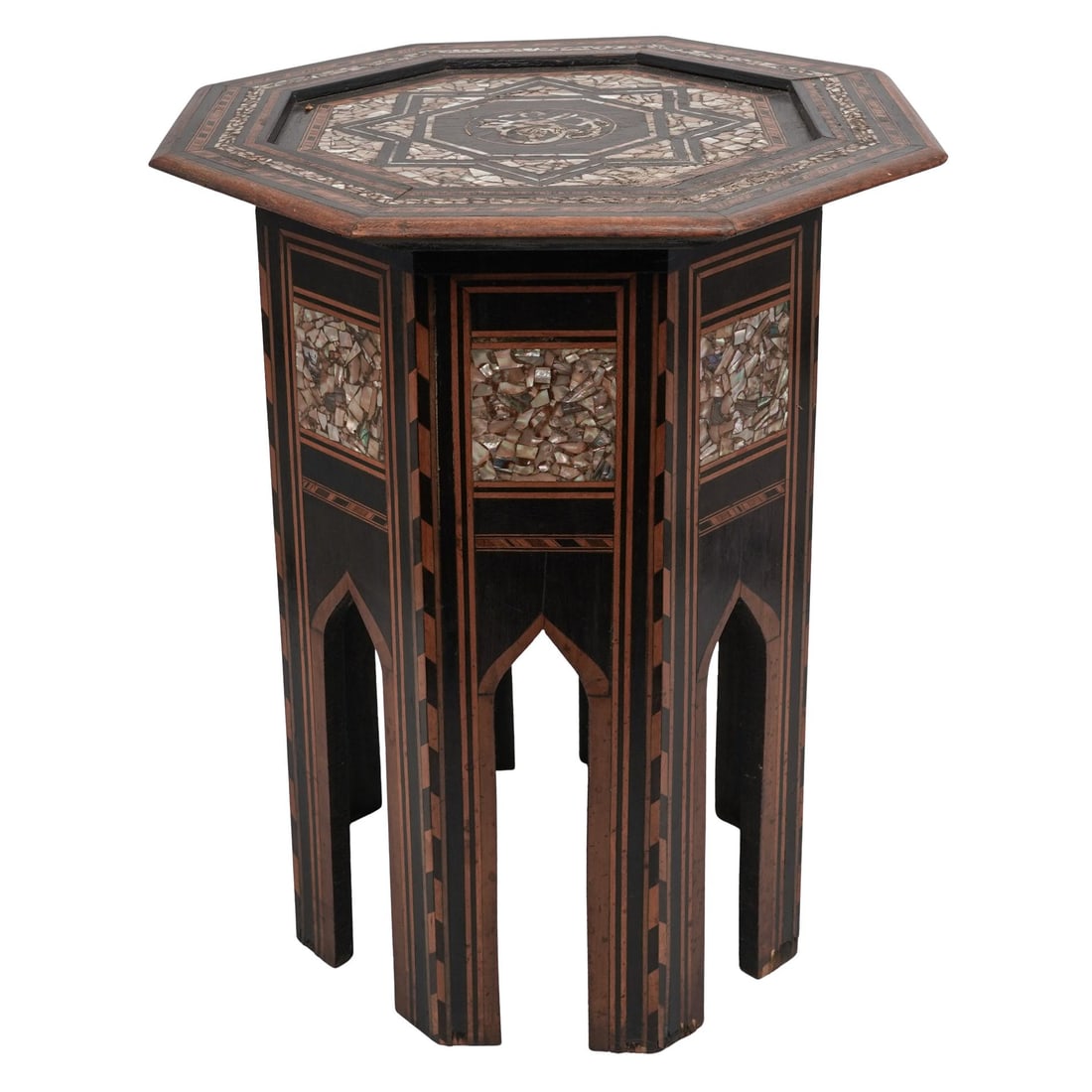 Antique Ottoman Mother-Of-Pearl Inlaid Octagonal Table (1 of 7)
