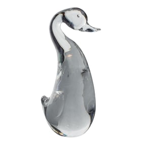 Steuben Crystal Swan Figurine