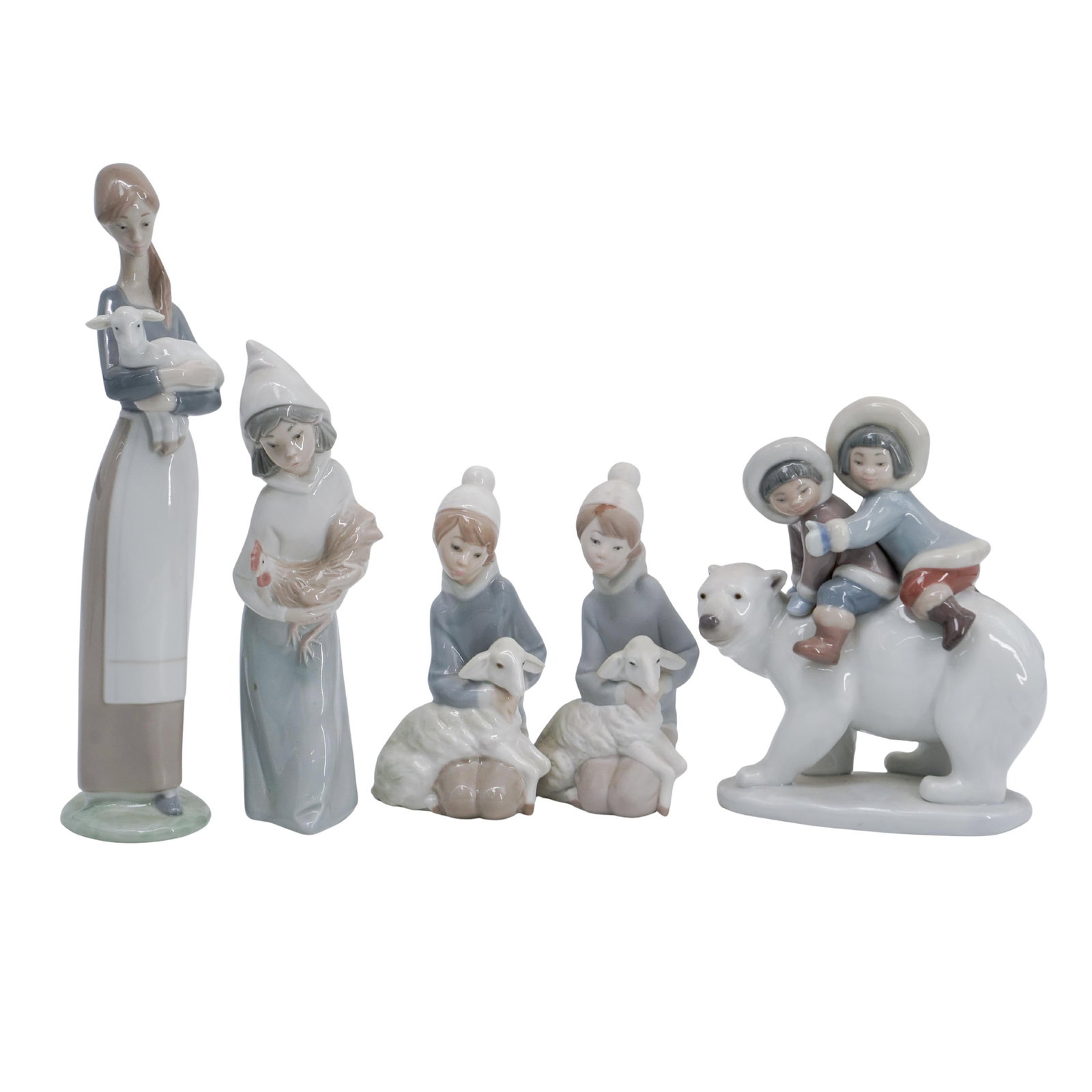 (5pc) Group of Lladro Porcelain Figurines (1 of 17)