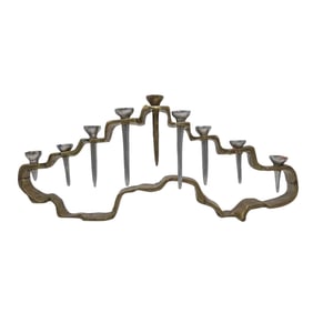 David Marshall (English, B. 1942) Large Bronze Candelabra