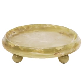 Antique Green Onyx Plateau Dish