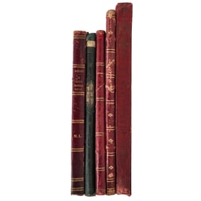 (5 Pc) Antique Hardcover Music Books