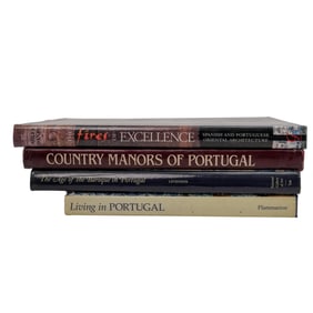 (4 pcs) Assorted Hardcover Volumes on Portuguese Culture, Art, and Design