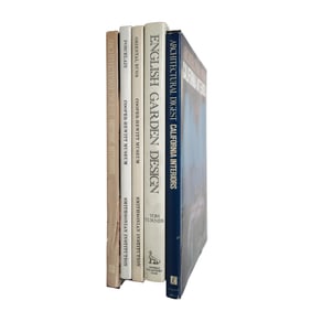 (5 pcs) Vintage Architectural and Interior Design Hardcover Volumes