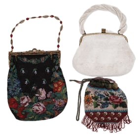 (3pc) Vintage Micro Beaded Purses