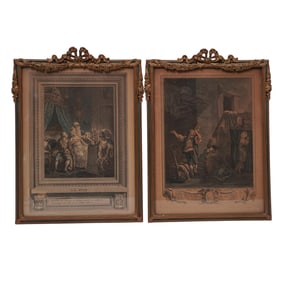Pair of Antique French Engravings