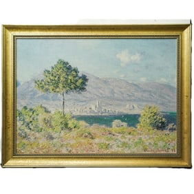 Claude Monet Antibes Interior Inc Painting