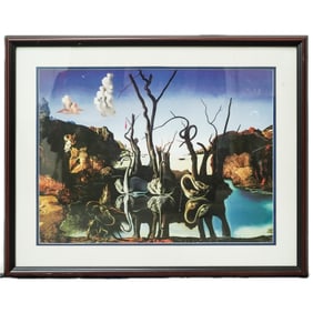 Salvador Dali "Swans Reflecting Elephants" Print