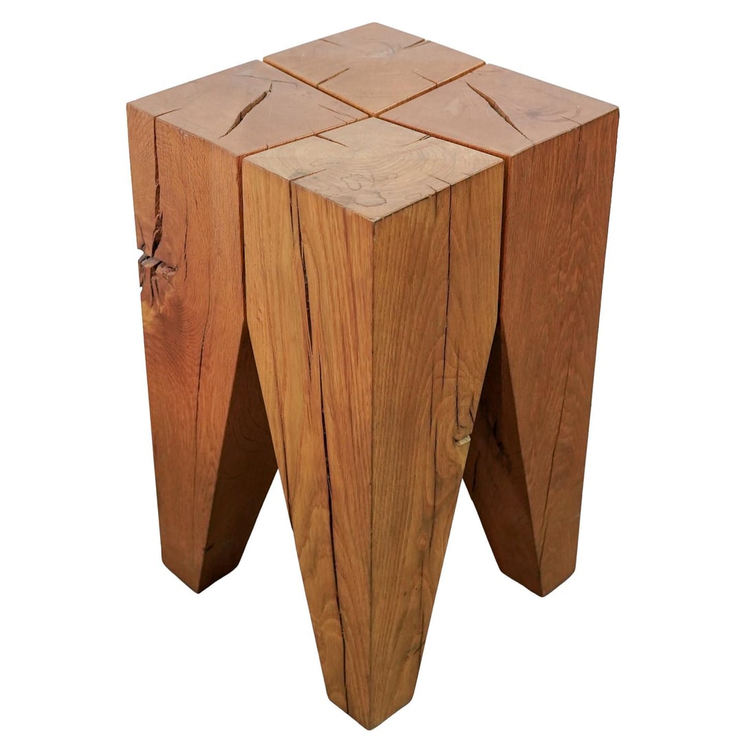 Philipp Mainzer (German, b. 1969) "Backenzahn" Oak Stool: Philipp Mainzer (German, b. 1969) "Backenzahn" Oak StoolLate 20th- early 21st century, GermanyA "Backenzahn" oak stool (originally designed in 1996) by Philipp Mainzer (German, born 1969) for design s