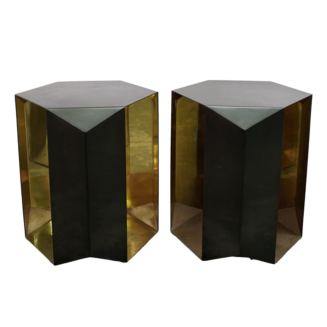 Donghia "Origami" Metal Side Tables (1 of 5)
