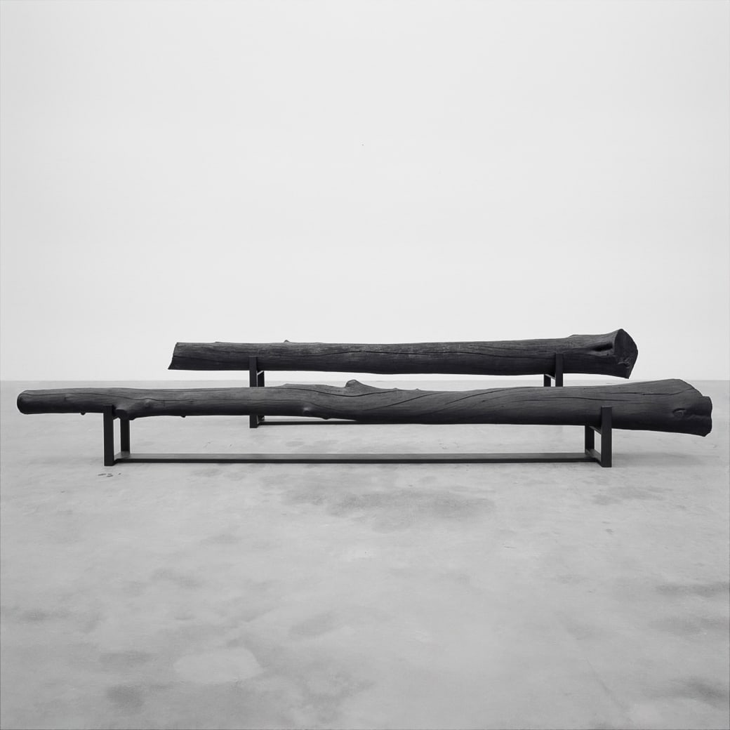 Verter Turroni x Imperfetto Lab Olmo #1 Sculptural Benches: Verter Turroni x Imperfetto Lab Olmo #1 Sculptural Benches2016.Former SLS Brickell installation. A sculptural bench composed of steal and cast resin. The benches steal from nature the strength of its