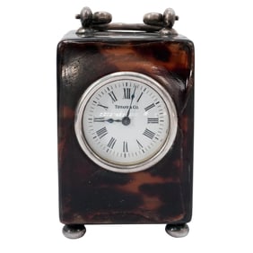 Tiffany & Co. x J. Batson & Son Tortoise Hued Mini Carriage Clock