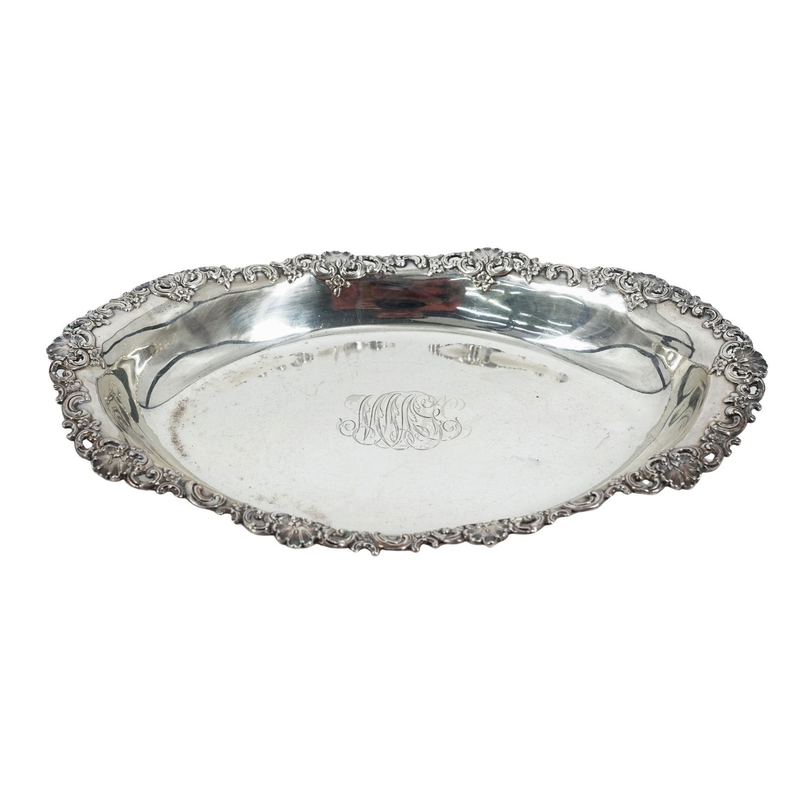 Antique Tiffany & Co. "English King" Sterling Silver Tray (1 of 5)