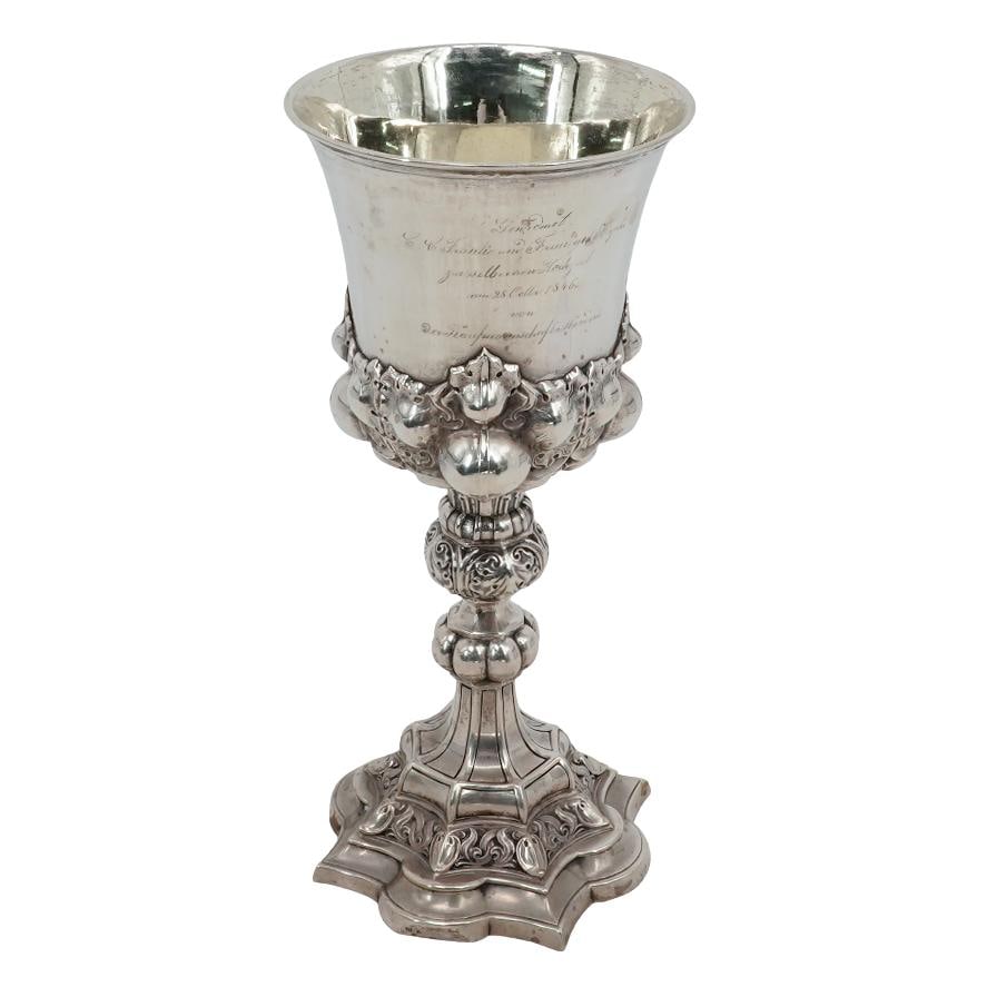 Antique German Sterling Silver Presentation Chalice (1 of 6)