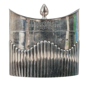 James Dixon & Son Sterling Silver Tea Caddy