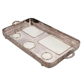 Mark Cross Silver Plated Tray
