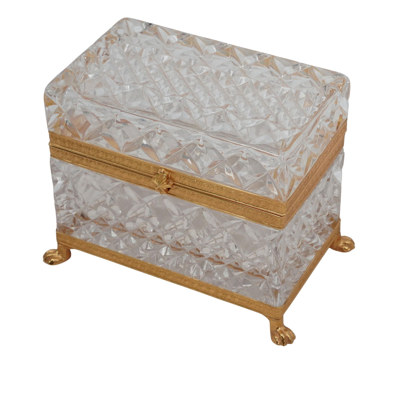Baccarat Gilded Cut Crystal Jewelry Box (1 of 4)