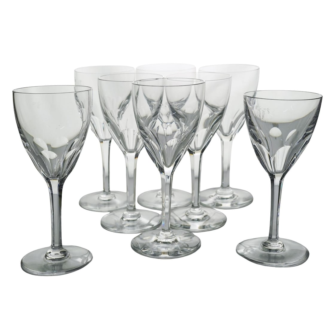 (8 Pc) Baccarat "Genova" Port Wine Crystal Glasses (1 of 5)