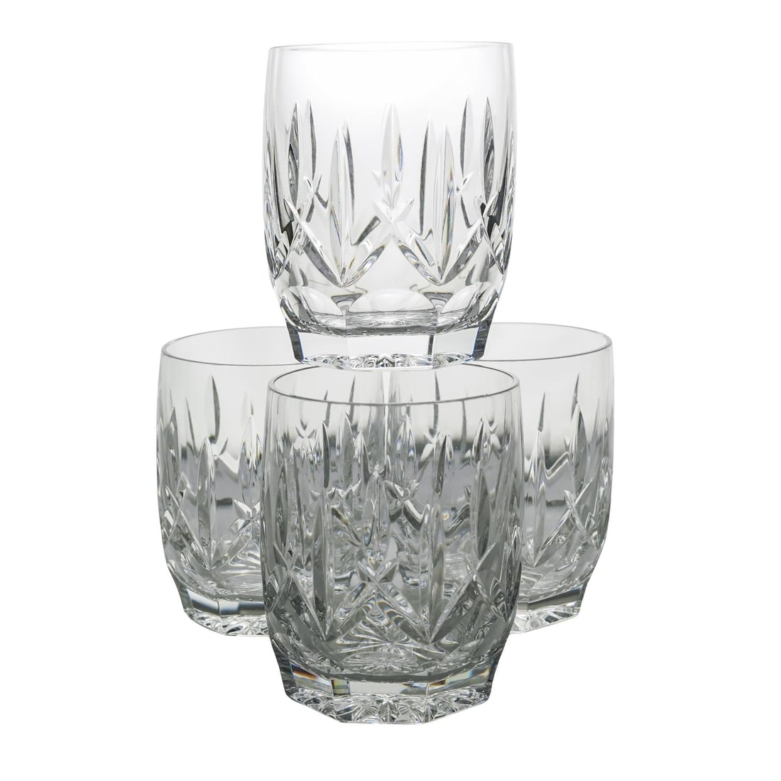 (4 Pc) Waterford "Westhampton" Crystal Double Old Fashioned Glasses: (4 Pc) Waterford "Westhampton" Crystal Double Old Fashioned Glasses20th century, English(4 Pc) Waterford "Westhampton" Crystal Double Old Fashioned Glasses, the pattern was introduced in 1990s and fea