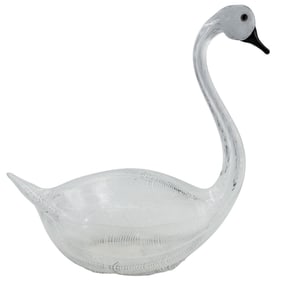 Licio Zanetti Style Murano Art Glass Swan