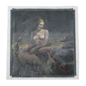 Jesus Villarreal (Venezuelan, b. 1953) "Raquel" Oil on Canvas