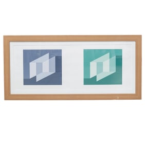 Josef Albers (German. 1888-1976) "Formulation: Articulation" Screenprint