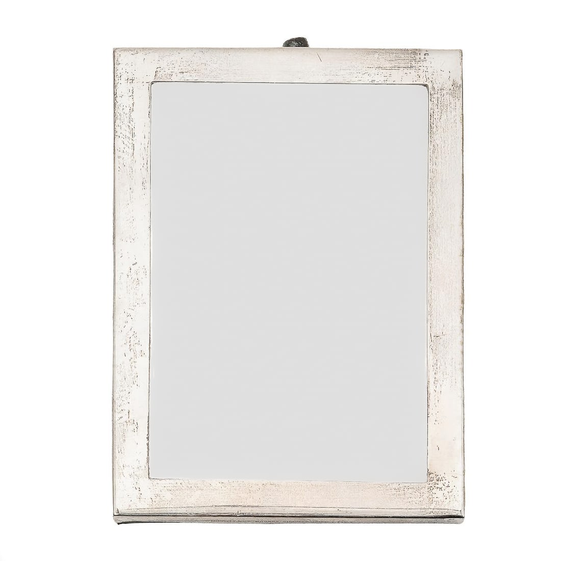 Tiffany and Co. Sterling Silver Picture Frame: Tiffany and Co. Sterling Silver Picture FrameMid 20th Cent. USATiffany & Co. sterling silver picture frame with frosted glass insert and green velvet backing. Fully marked along the edge reading " Tif