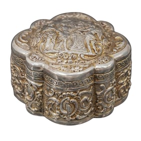 Antique German Silver Trinket Box