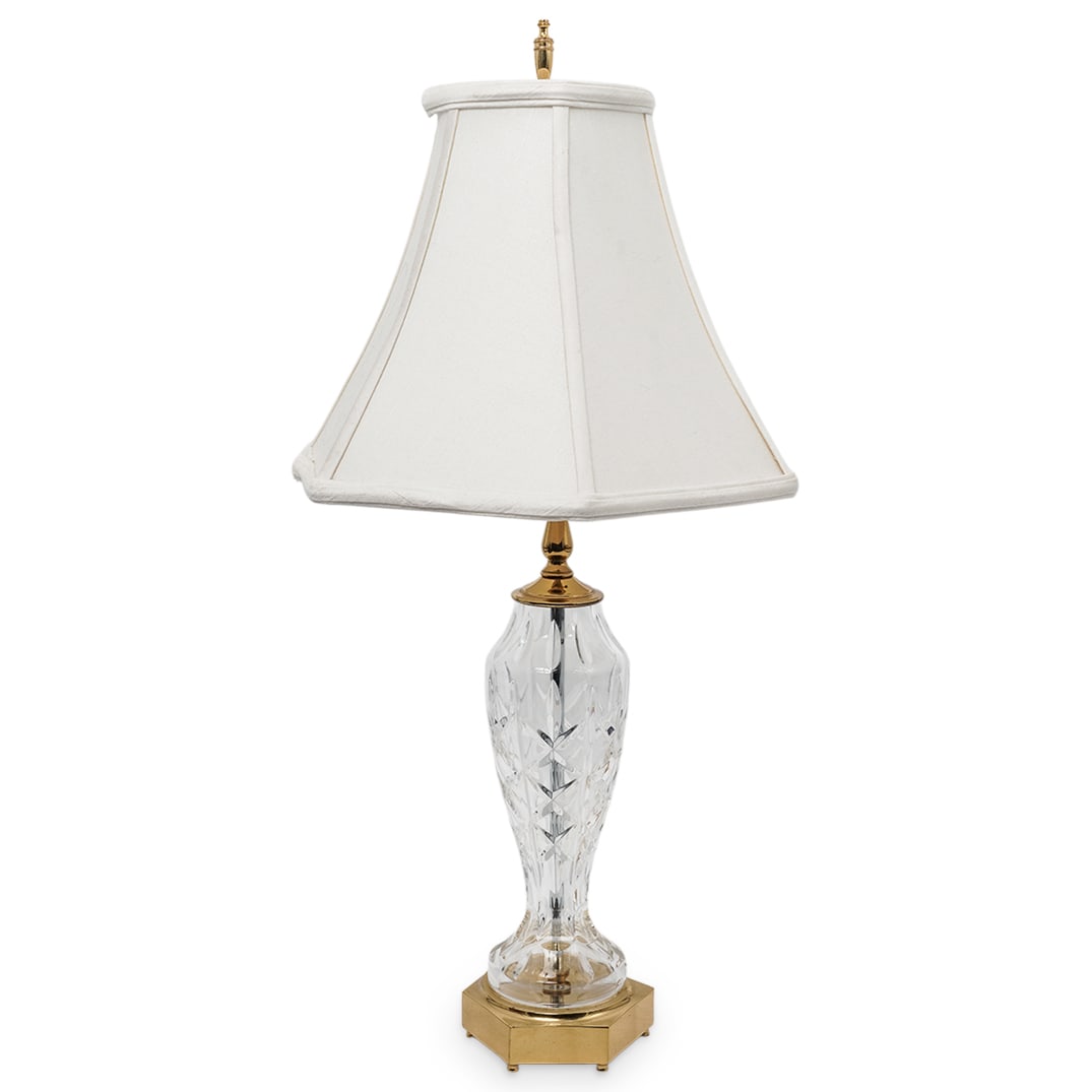 Waterford Crystal & Brass Mounted Table Lamp (1 of 9)