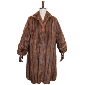Vintage Reichbart Brown Fur Ladies Coat