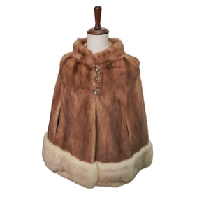 Vintage The Broadway Fur Cape