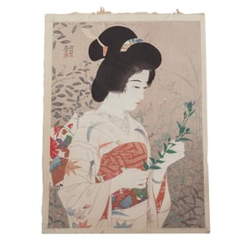 Ito Shinsui (Japanese, 1898-1972) Showa Shin-Hanga Woodblock Print