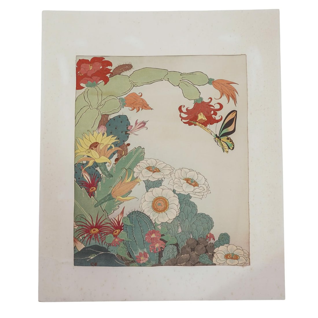 Paul Jacoulet (French, 1896–1960) Showa Woodblock Print: Paul Jacoulet (French, 1896–1960) Showa Woodblock PrintMid 20th Cent., JapaneseJapanese woodblock print from the Showa period by Paul Jacoulet French artist who spent most of his life in Japan. The