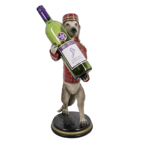 Bombay Company Bellhop Dog Wine Bottle Holder